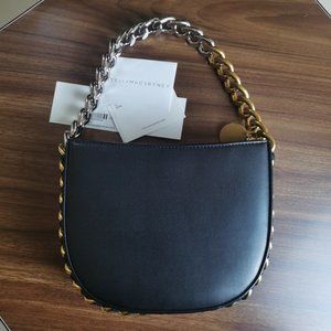 Stella McCartney Frayme Small Shoulder Crossbody Bag Black💯